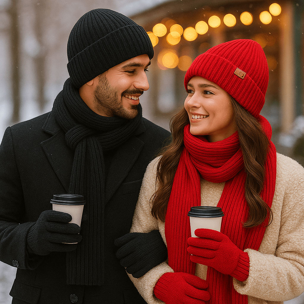 Zestaw Zimowy – Czapka, Szalik i Ciepłe Rękawiczki