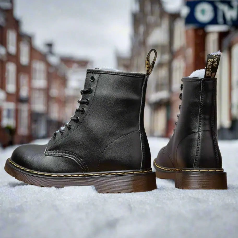 Zimowe wysokie skórzane botki dla kobiet - trwałe i eleganckie - vivano - warszawa