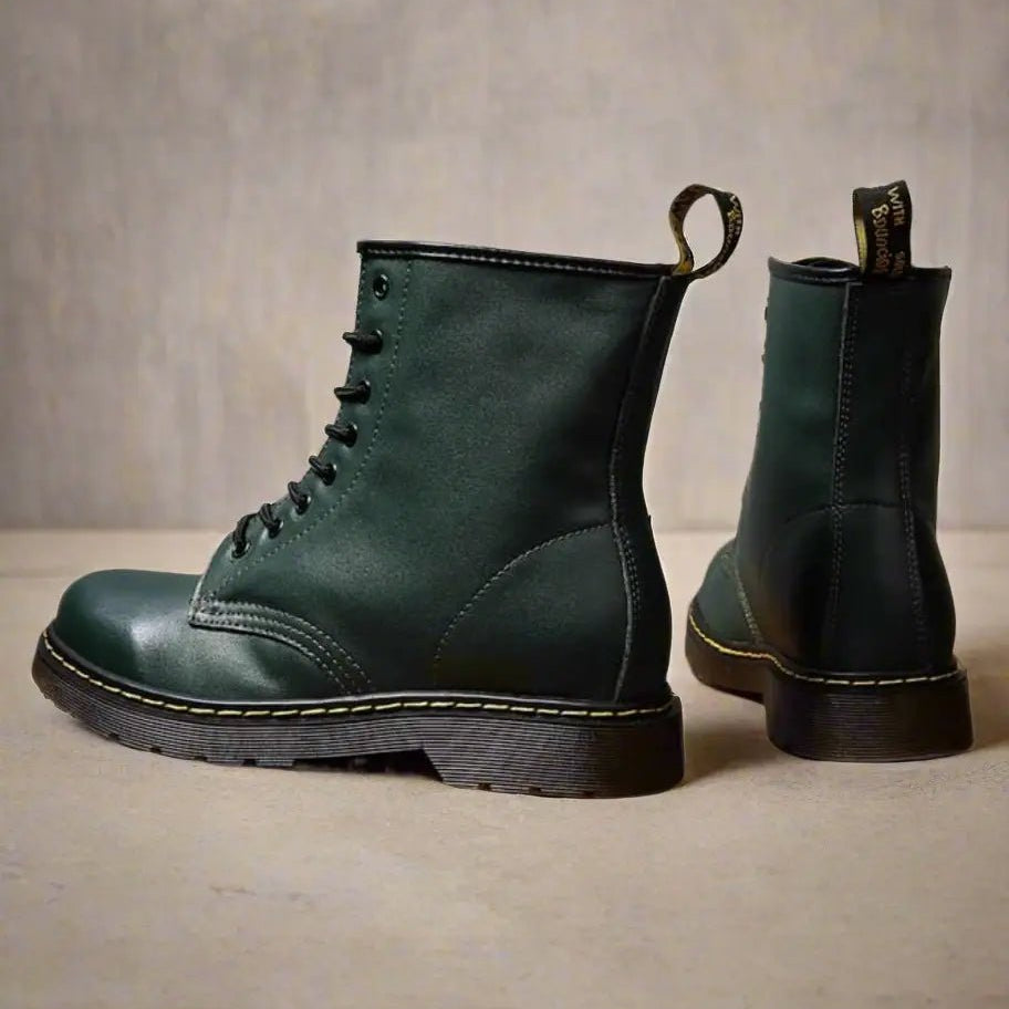 Zimowe wysokie skórzane botki dla kobiet - trwałe i eleganckie - vivano - warszawa