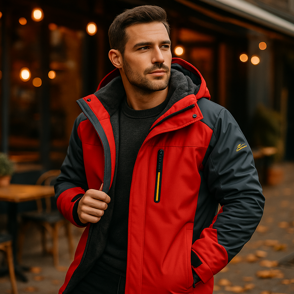 Vivano Wiatroszczelna Kurtka Outdoorowa dla Mężczyzn