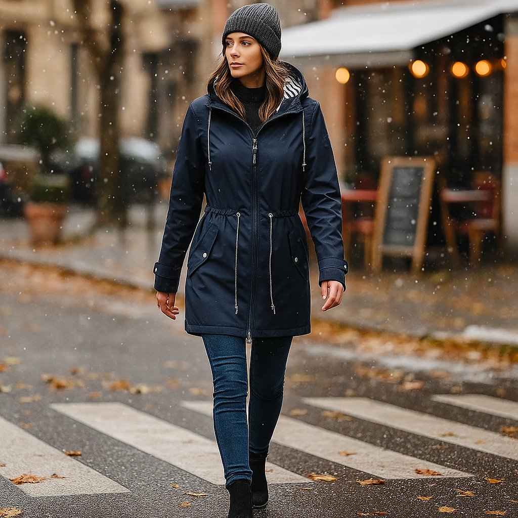 Wodoszczelna kurtka z kapturem
