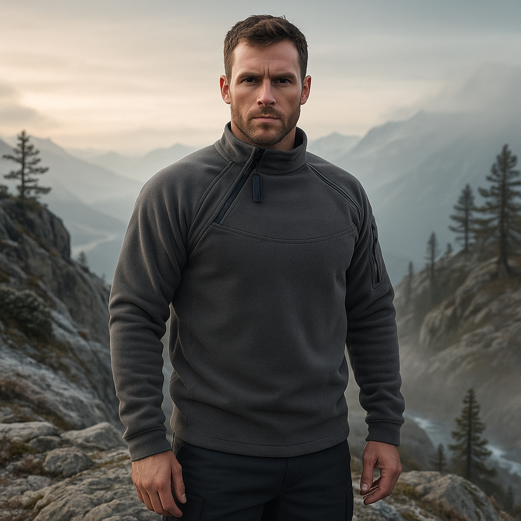 Wiatroszczelny - Taktyczny - Męski Fleece Pullover