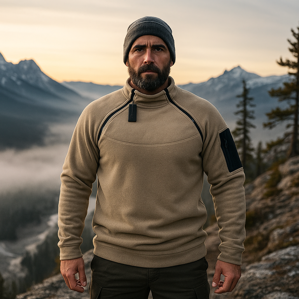 Wiatroszczelny - Taktyczny - Męski Fleece Pullover