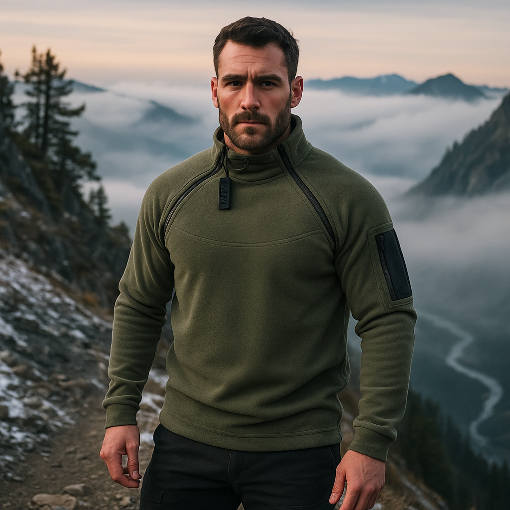 Wiatroszczelny - Taktyczny - Męski Fleece Pullover