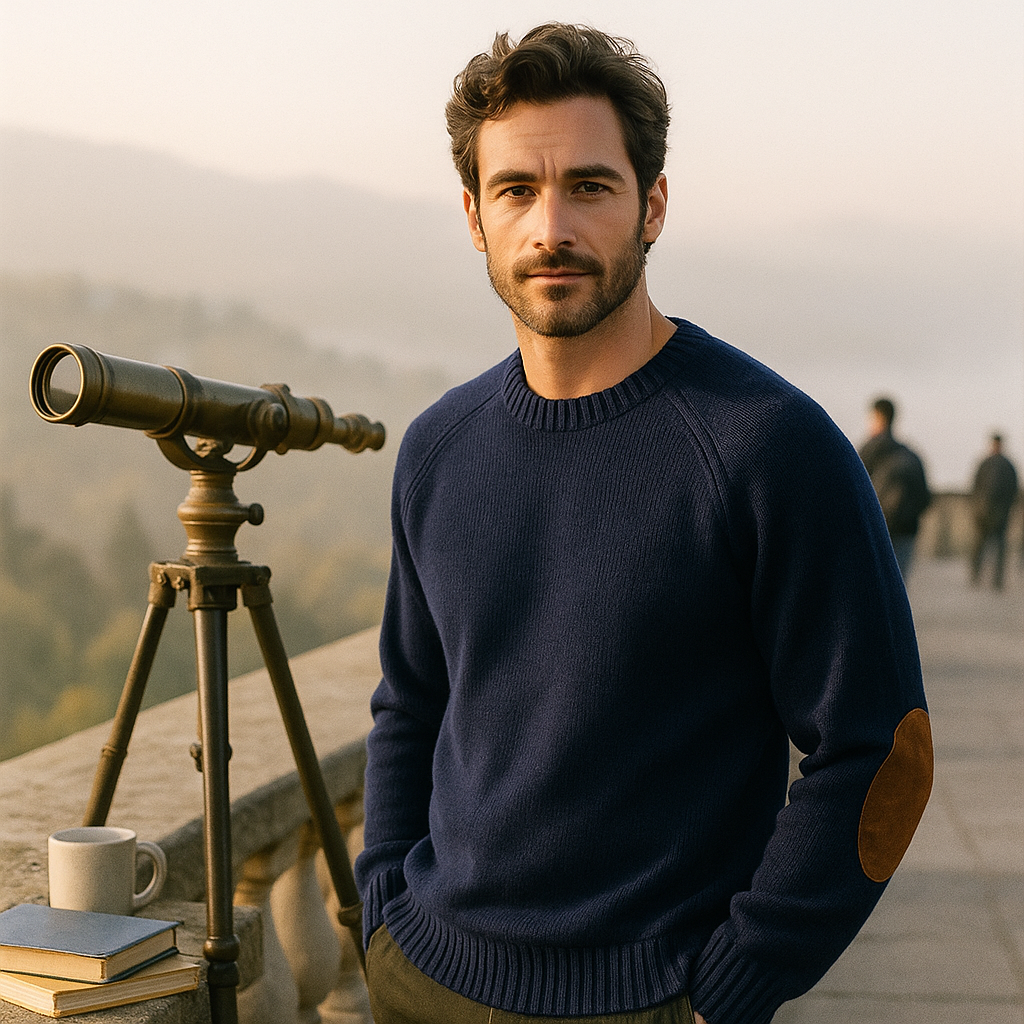 Ciepły męski sweter - klasyczne kolory