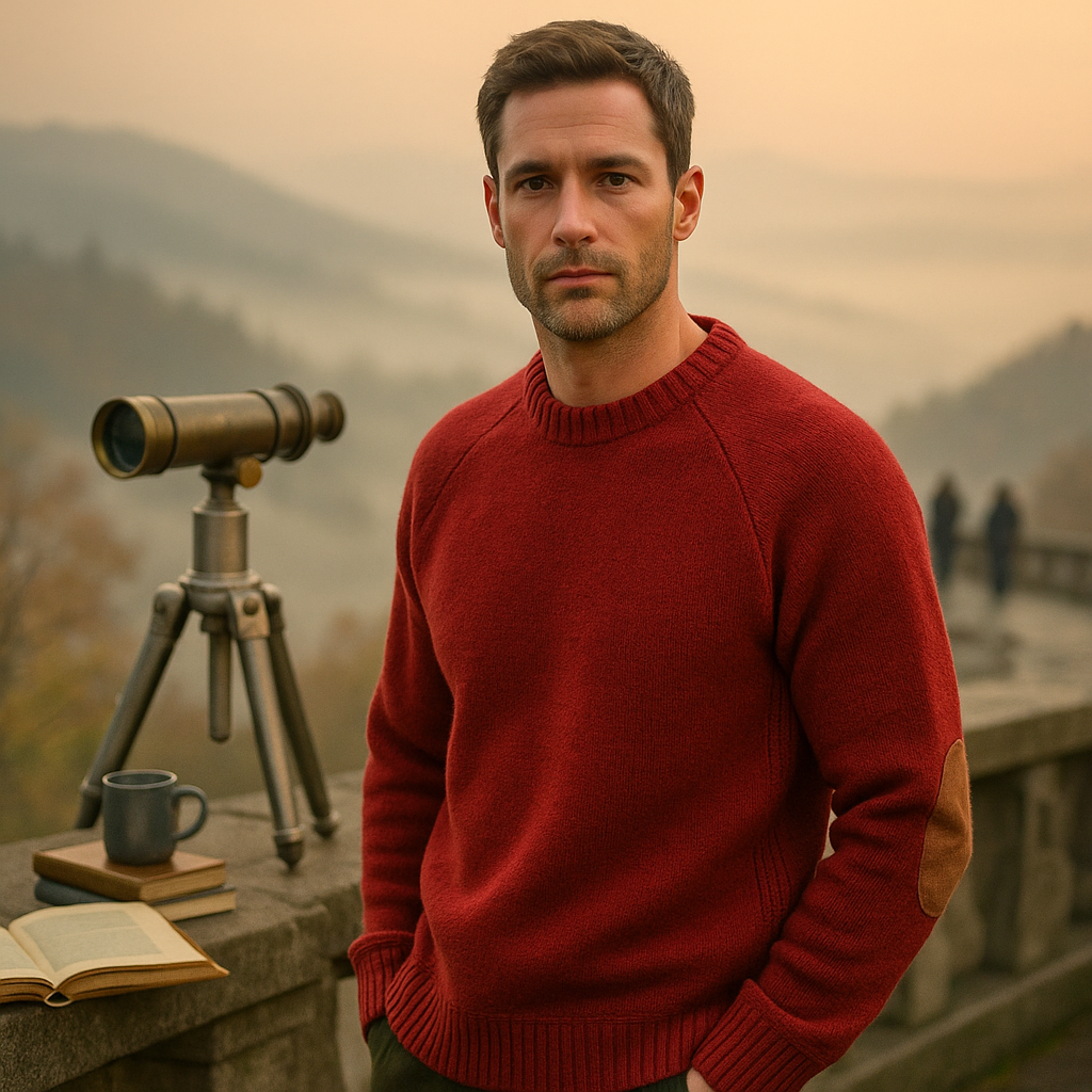 Ciepły męski sweter - klasyczne kolory