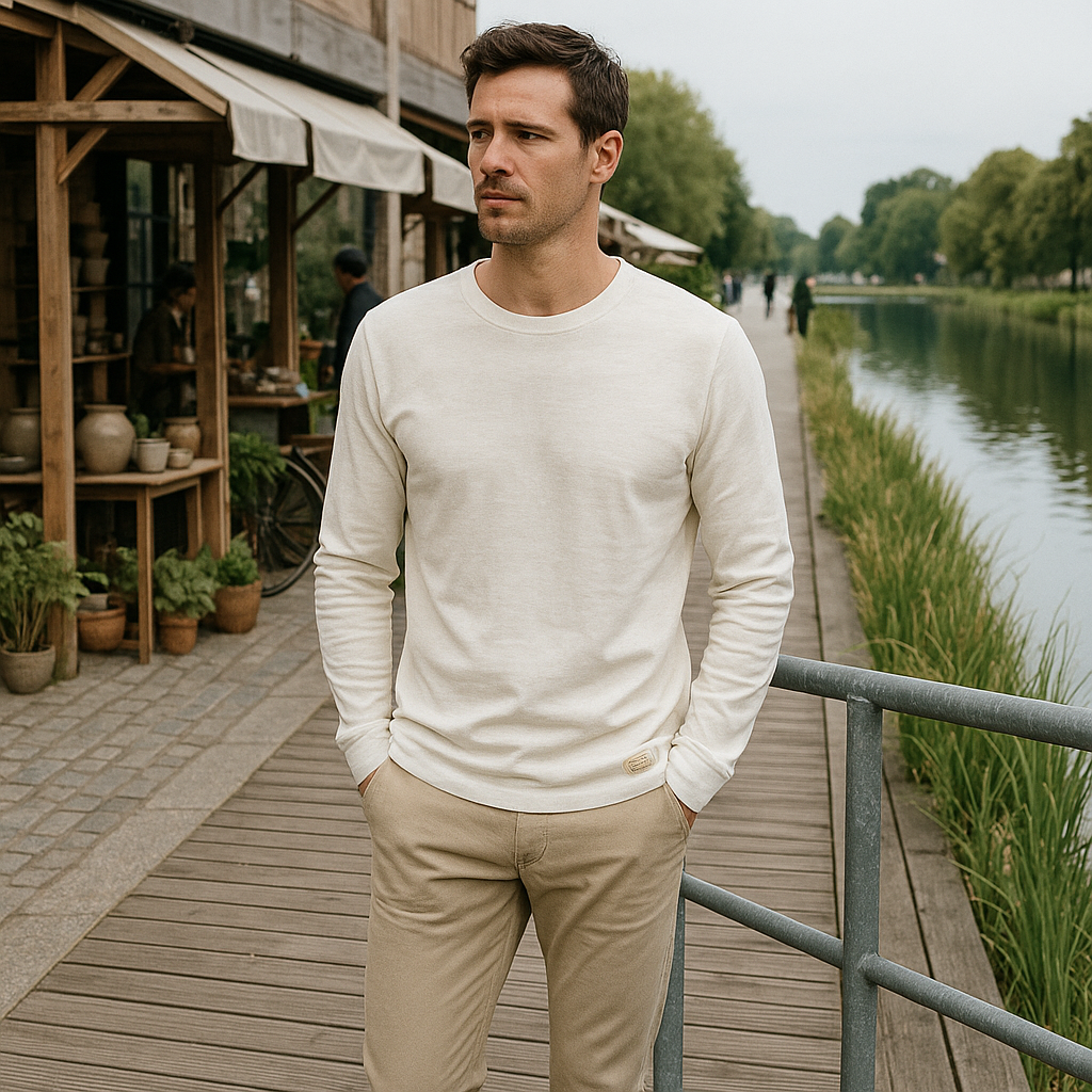 Premium Longsleeve – Klasyczna męska koszulka bawełniana