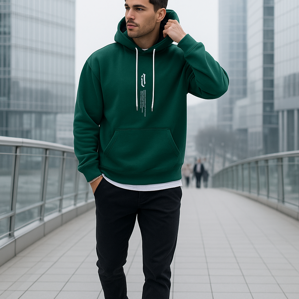 Męska Bluza z Kapturem Oversize – Stylowa i Wygodna