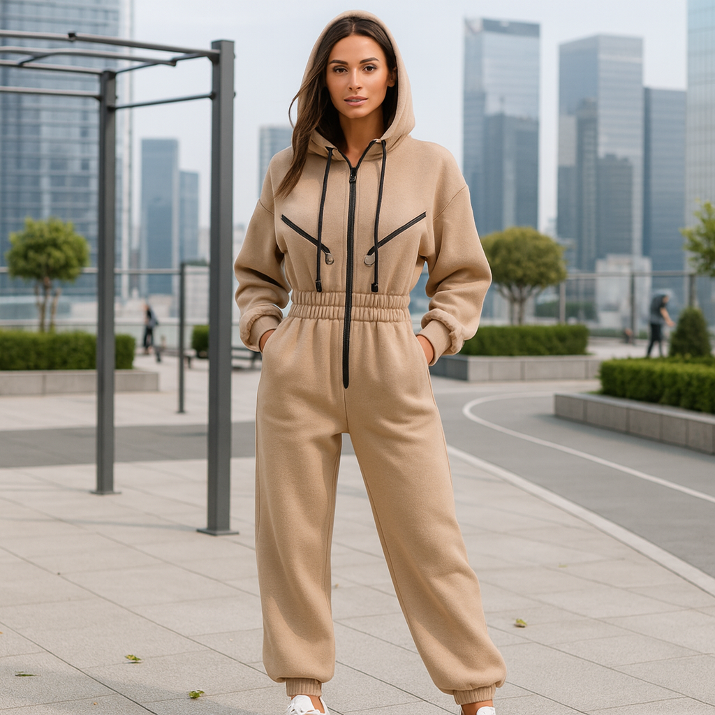 Zimowy kombinezon - damski - z polaru