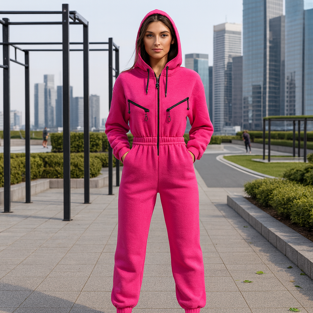 Zimowy kombinezon - damski - z polaru