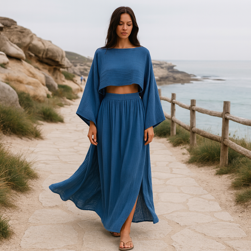 Elise - Damski dwuczęściowy zestaw - Elegancki komplet damski