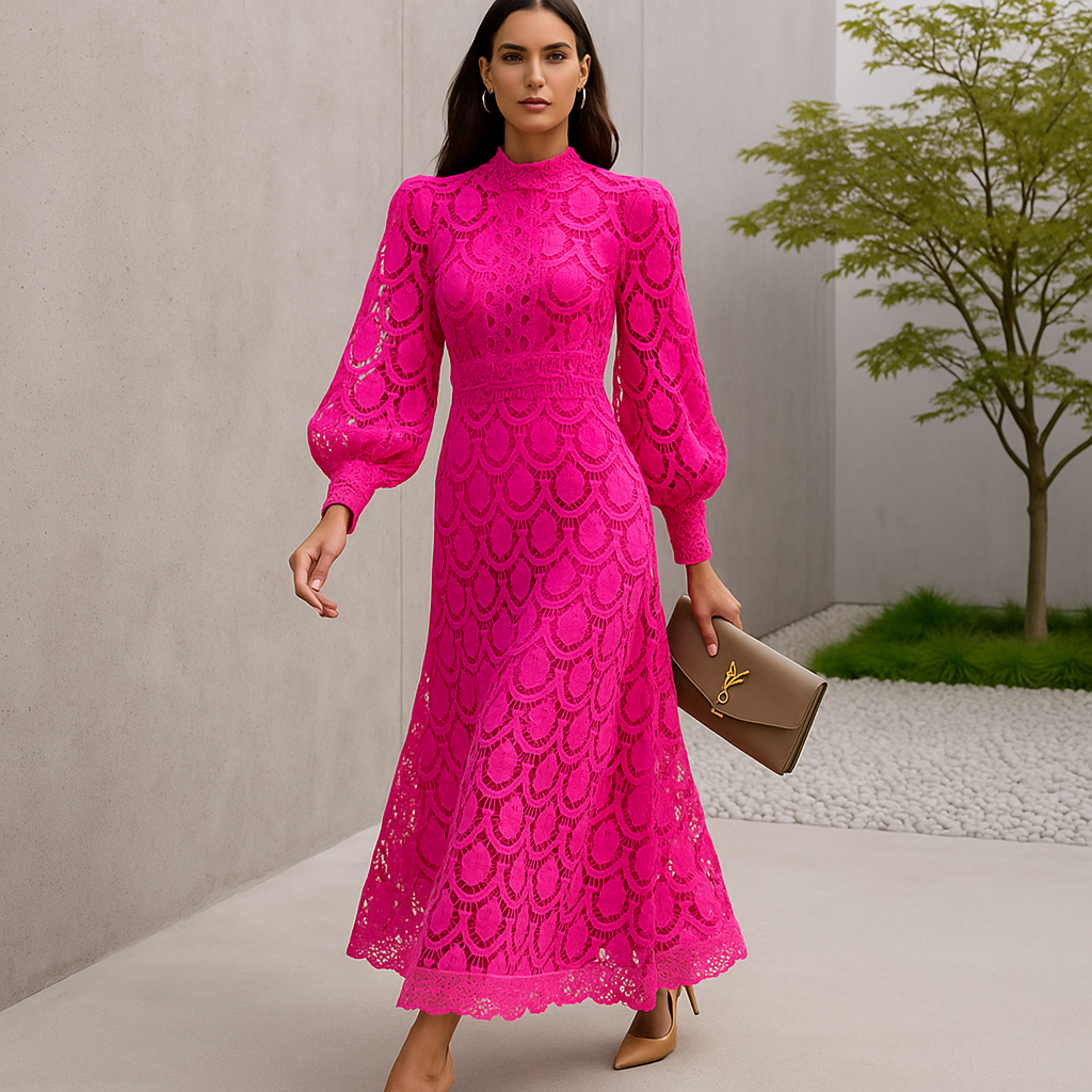 Alisha - Elegancka Sukienka Wieczorowa Koronkowa - Dla Kobiet