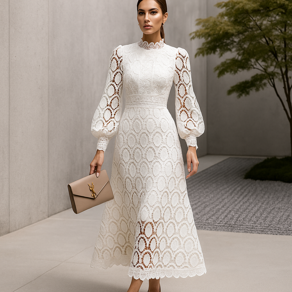 Alisha - Elegancka Sukienka Wieczorowa Koronkowa - Dla Kobiet