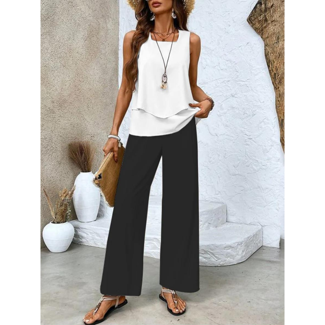 Sony - Stylowy letni zestaw dla kobiet - Lekki komplet