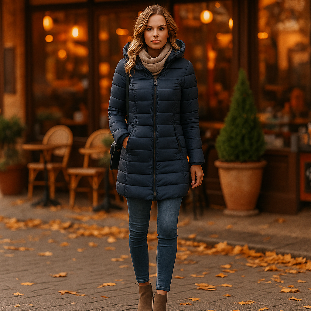 Vivano | Puchowa kurtka zimowa dla kobiet z kapturem