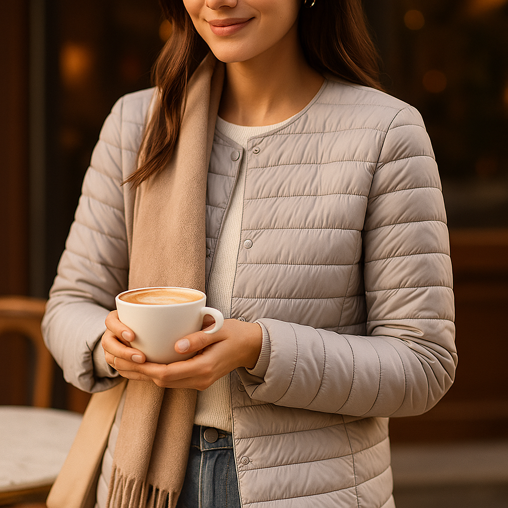 Lekka Damska Kurtka Puchowa Zimowa