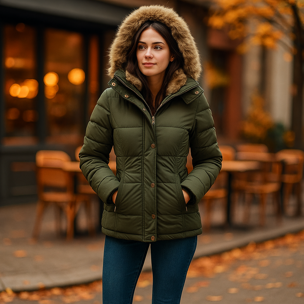 Vivano | Wolff – Ciepła Kurtka Zimowa z Futerkiem dla Kobiet