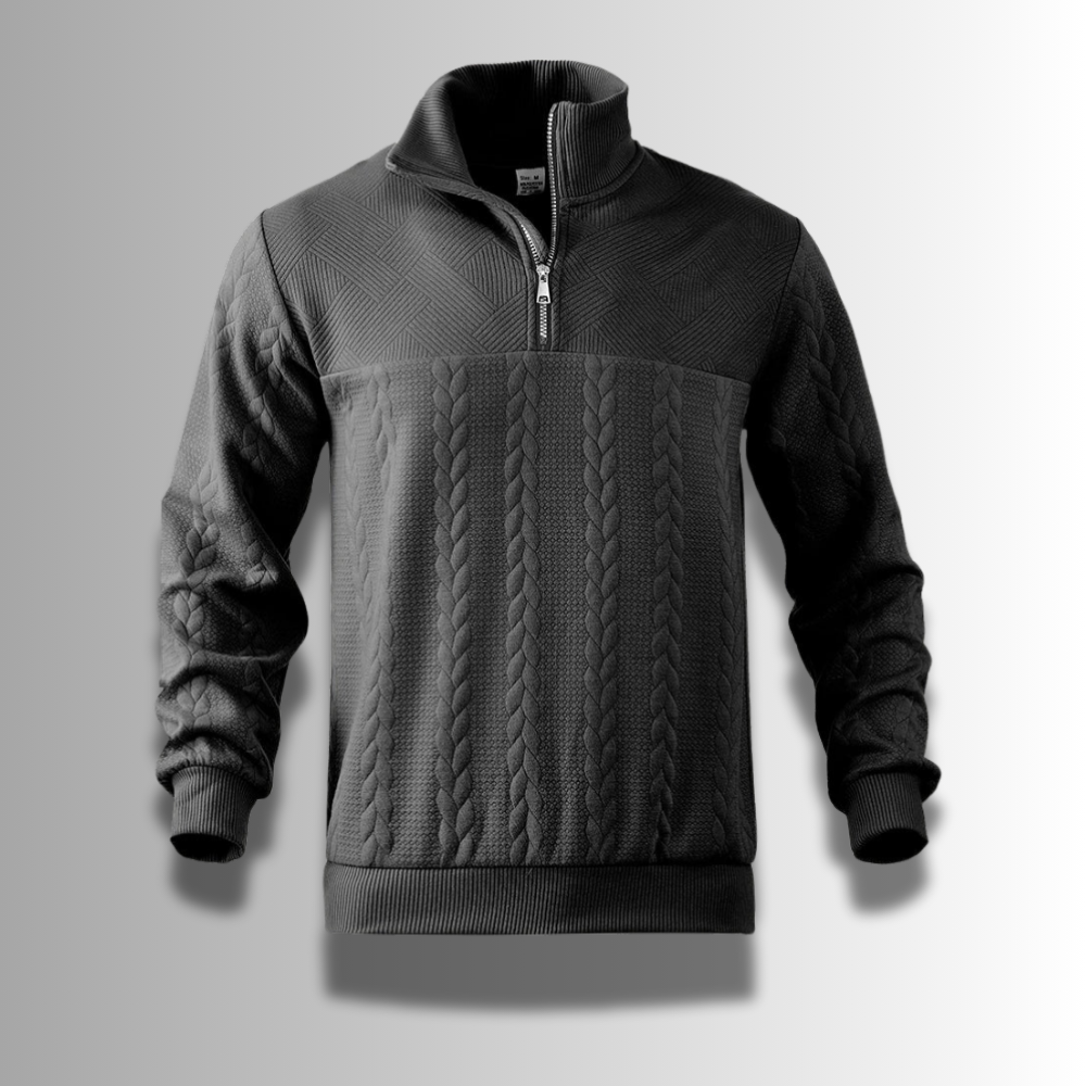 Męski sweter z wełny merino – wysokiej jakości – elegancki – ciepły