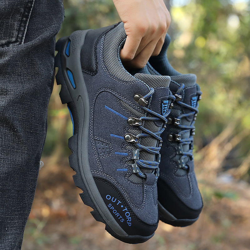 Stylowe buty trekkingowe dla mężczyzn - sznurowane