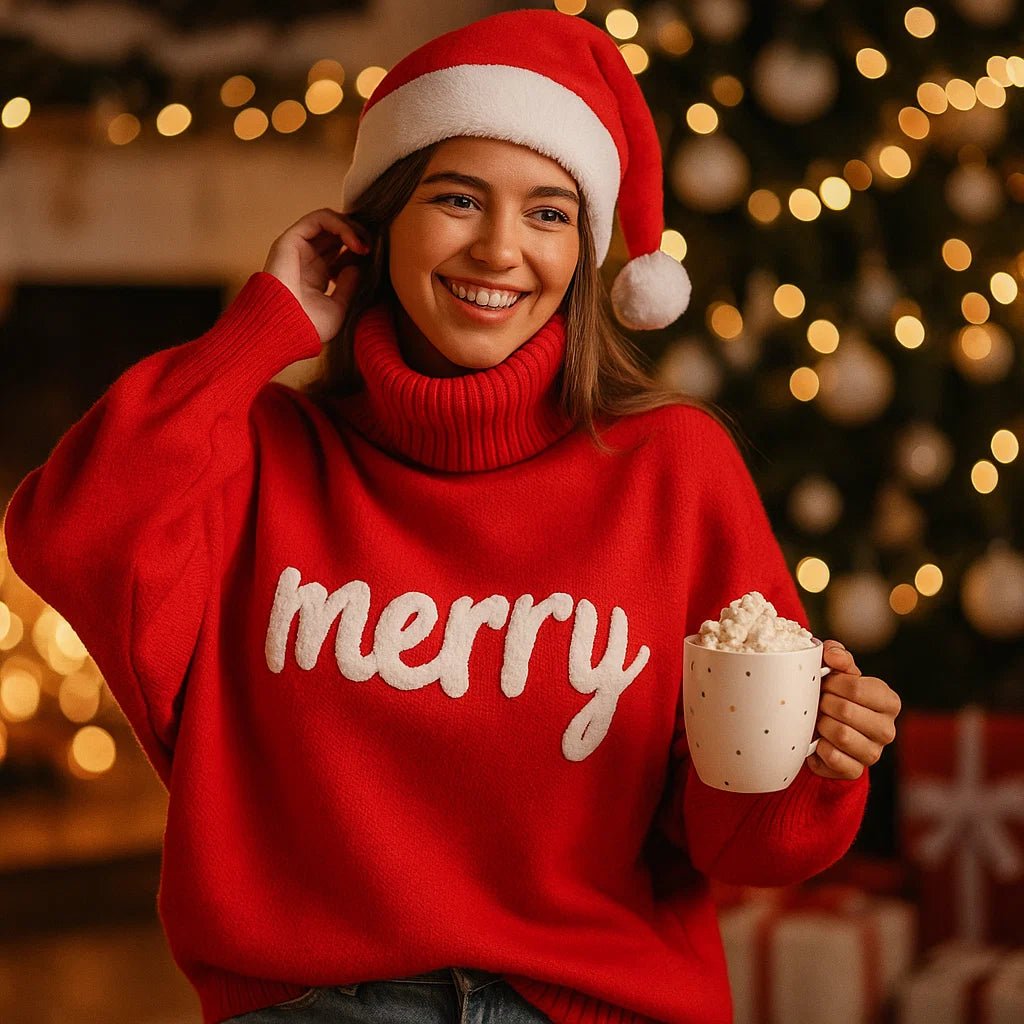 Arina – Kolorowy Sweter Bożonarodzeniowy