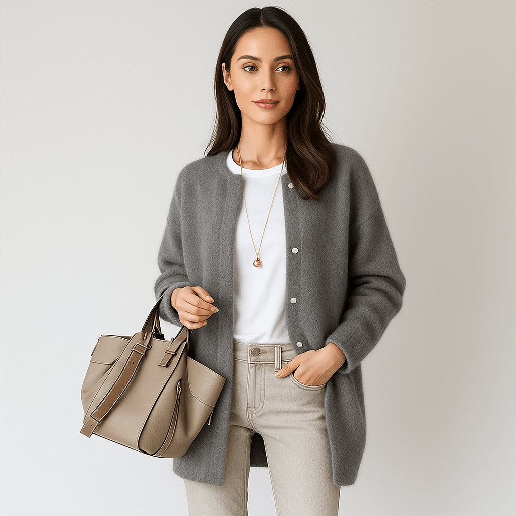 Aubrey Blød Uld Cardigan - Komfortabel - Elegant - Varm - vivano - warszawa