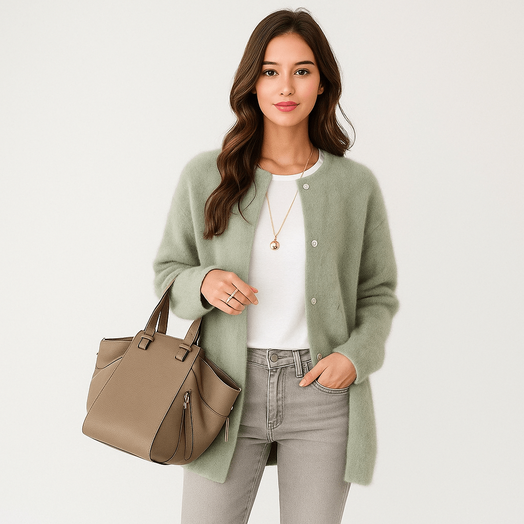 Aubrey Blød Uld Cardigan - Komfortabel - Elegant - Varm - vivano - warszawa