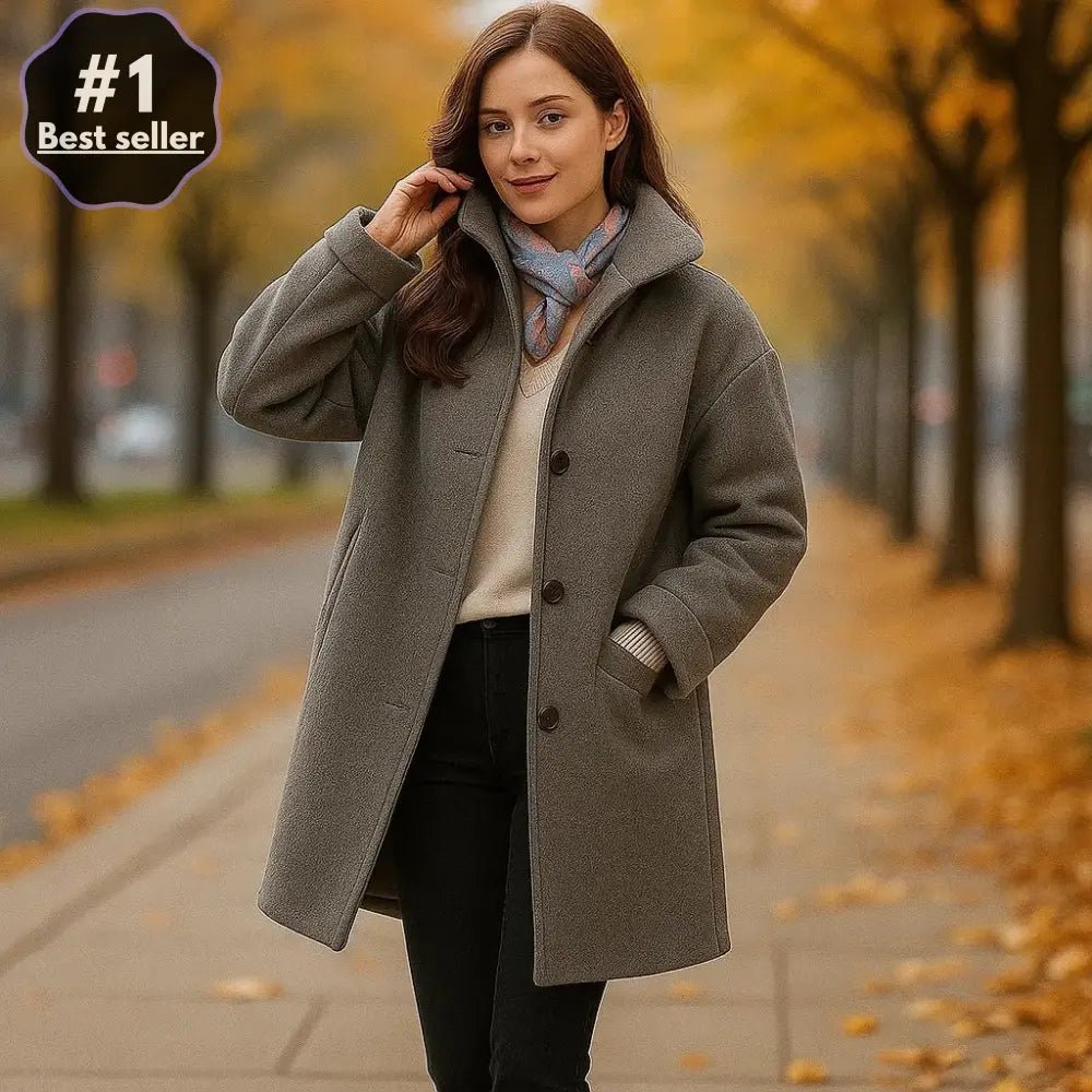 Averie – Limitowany Wełniany Płaszcz Damski - vivano - warszawa