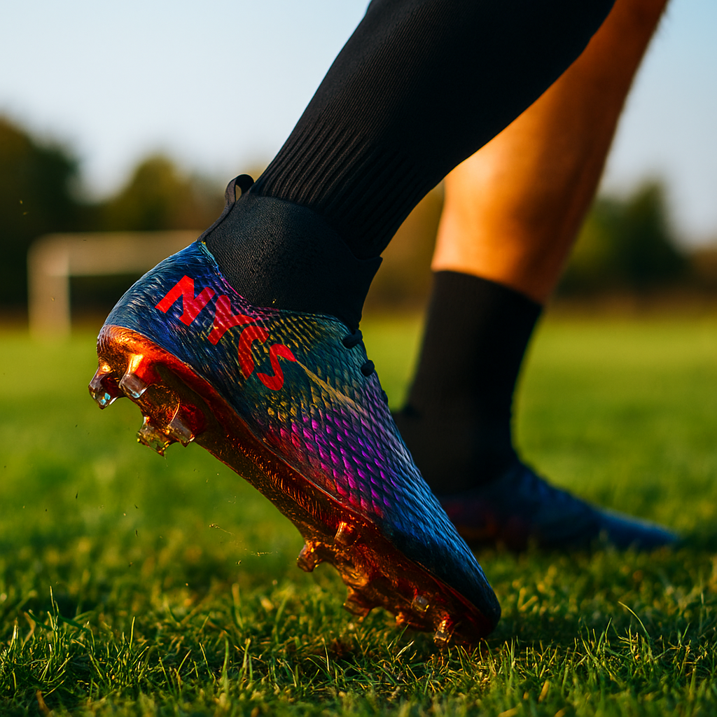 Męskie Buty Piłkarskie z Wysoką Cholewką