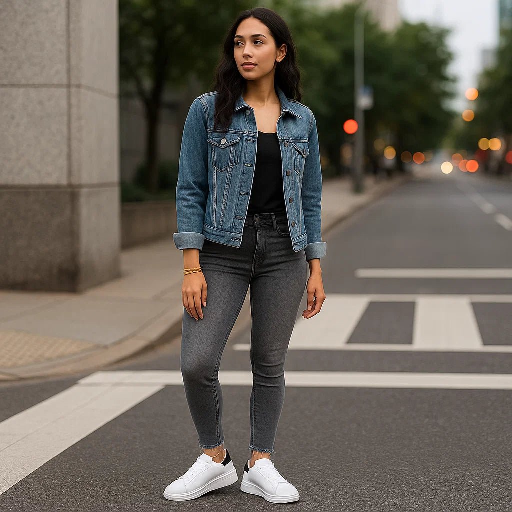 Białe damskie skórzane trampki - vivano - warszawa