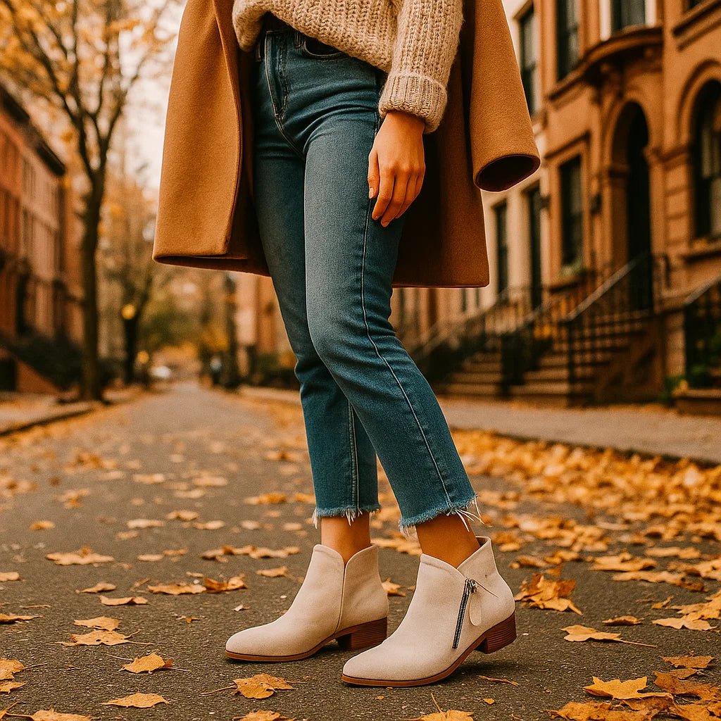 Botki Damskie z Zamkiem Bocz­nym - vivano - warszawa