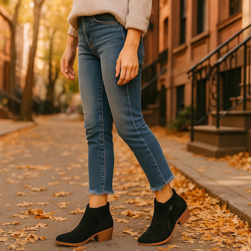 Botki Damskie z Zamkiem Bocz­nym - vivano - warszawa