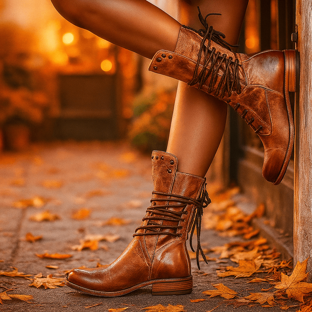 Botki na słupku - Dla kobiet - Stylowe - Wygodne - Eleganckie