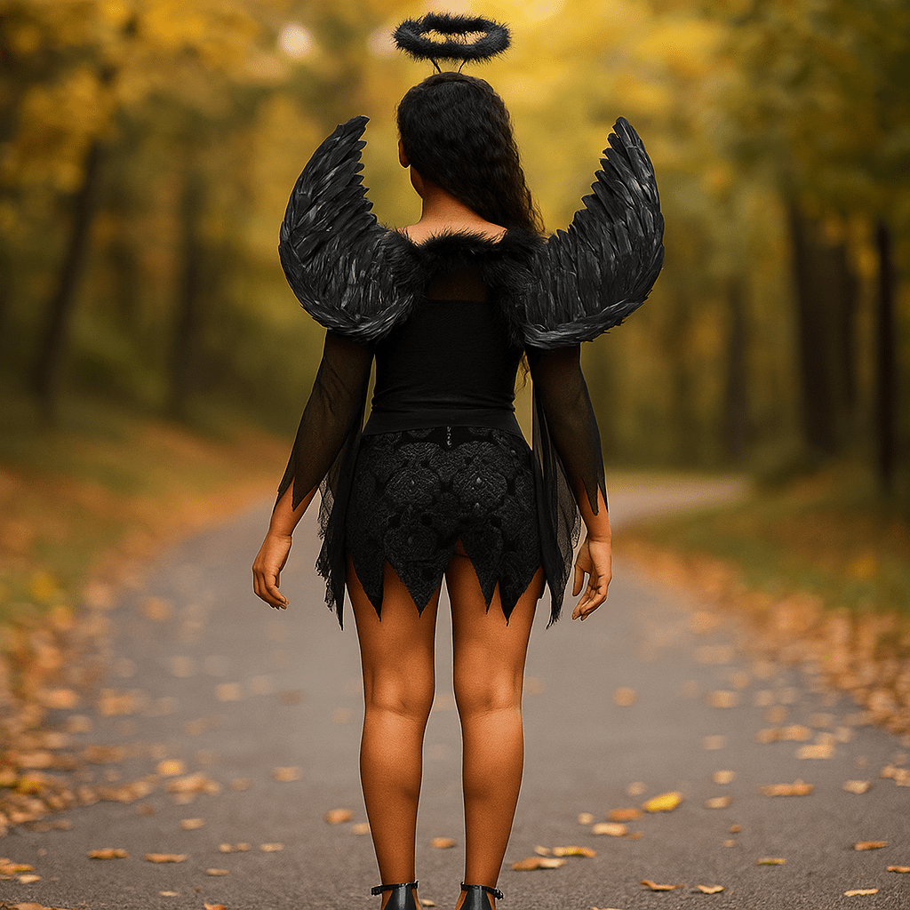 Bruna Mini Kostium - Upadły Anioł - Skrzydła - Unikalny Design - vivano - warszawa