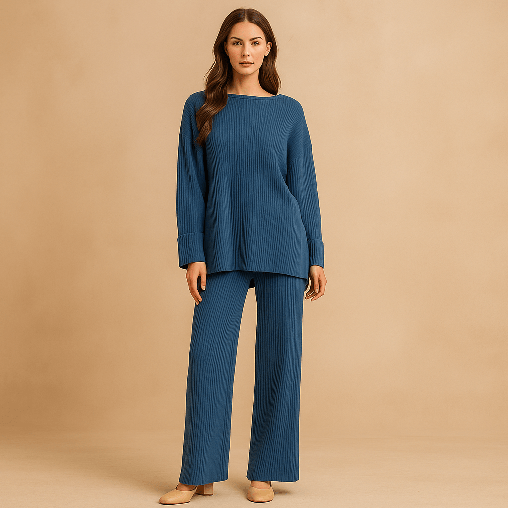 Casual zestaw z swetrem - Komfort i styl - vivano - warszawa