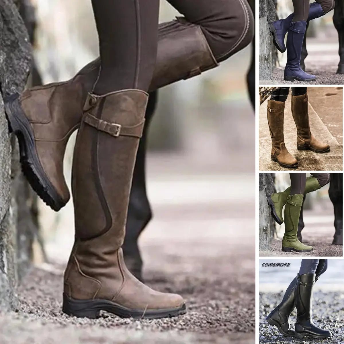 Casualne skórzane botki gladiatorki - niski obcas - modny - vivano - warszawa