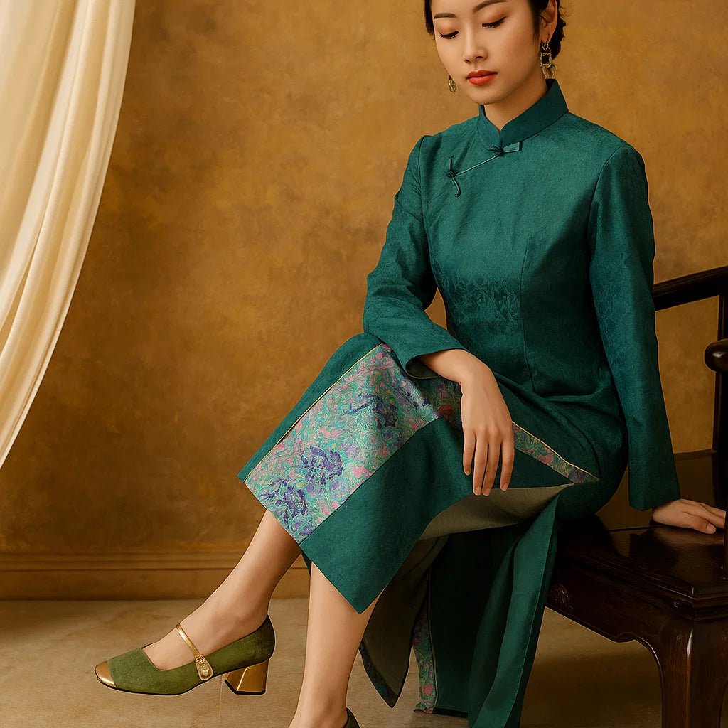 Casvian kwadratowe buty z kwiatowym tłoczeniem - vivano - warszawa