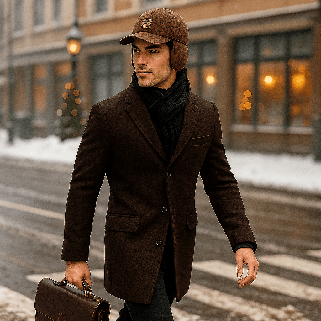 Ciepła Zimowa Czapka z Ochroną Uszu