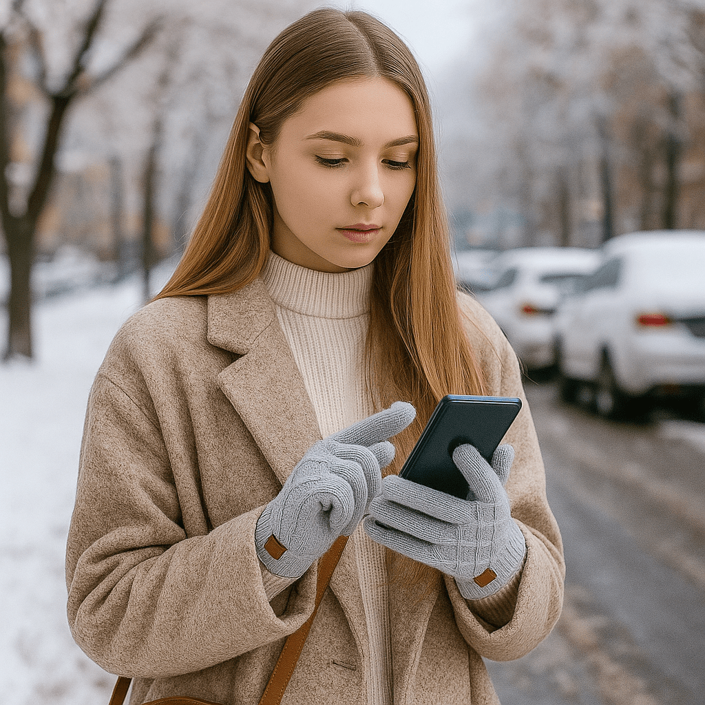 Ciepłe Rękawice Dotykowe na Zimę – Zestaw 2 Par