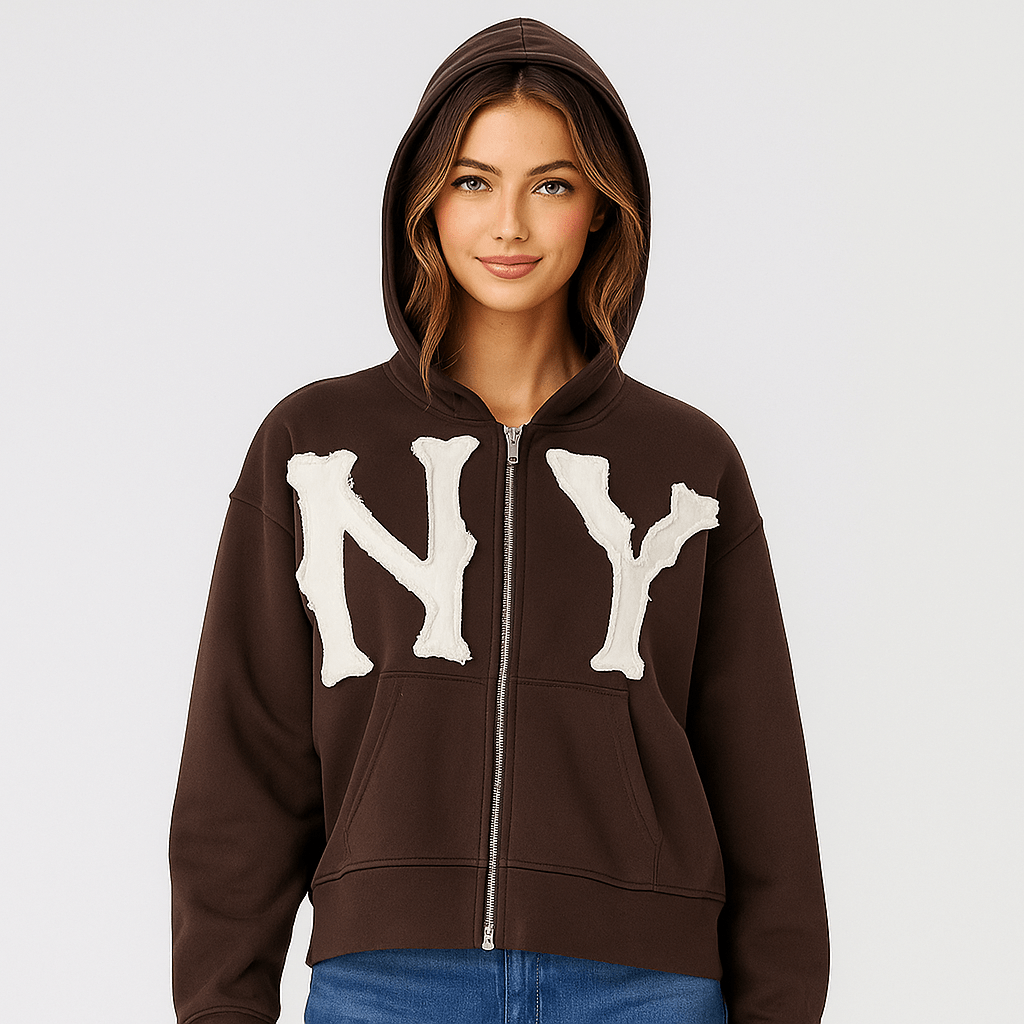 Codzienny kardigan - Bawełna - Zamek błyskawiczny - Komfort i Styl - vivano - warszawa