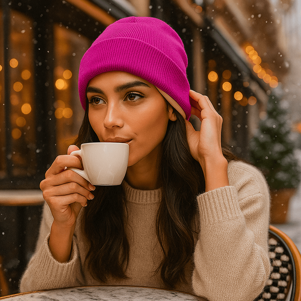 Czapka zimowa Noor z satynową podszewką – Antystatyczna na włosy