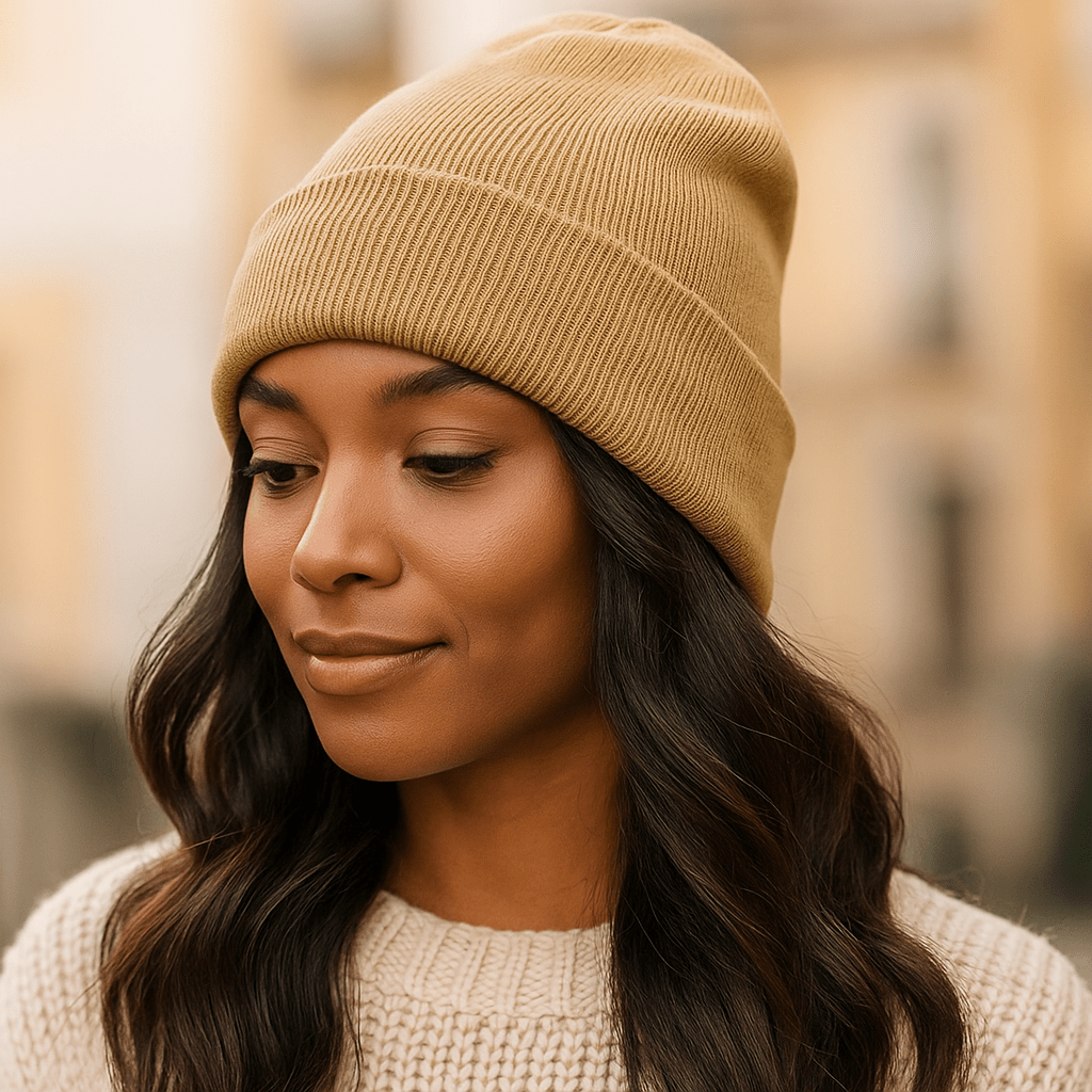 Czapka zimowa Noor z satynową podszewką – Antystatyczna na włosy