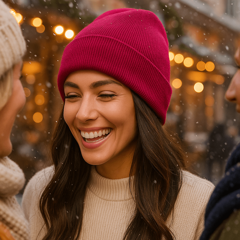 Czapka zimowa Noor z satynową podszewką – Antystatyczna na włosy