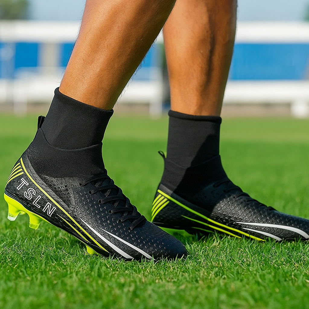 Męskie buty piłkarskie na trawę i halę