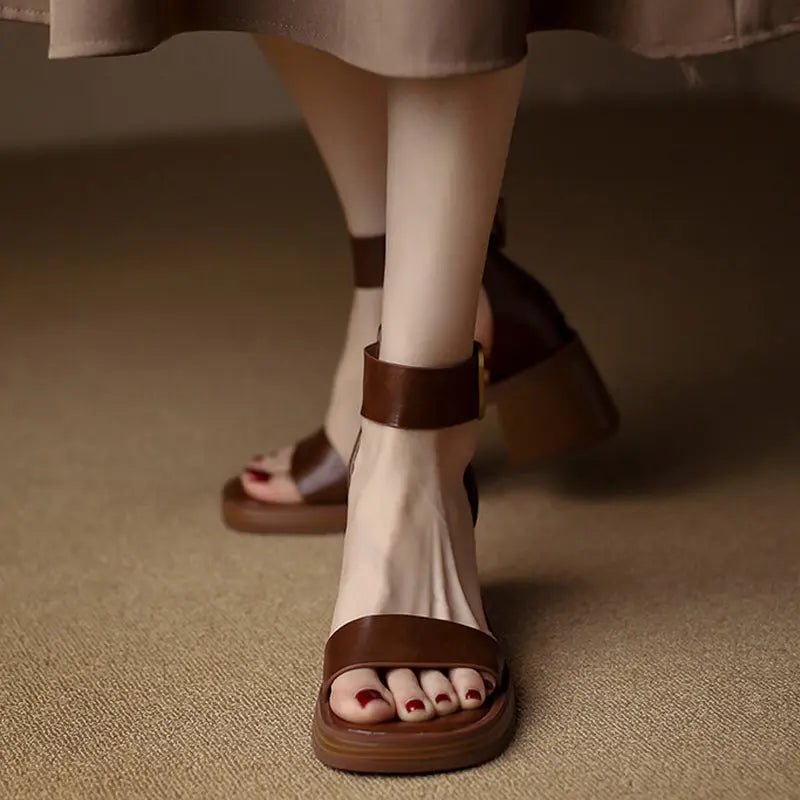 DAISY - Eleganckie Sandały na Obcasie - Komfort i Styl - vivano - warszawa