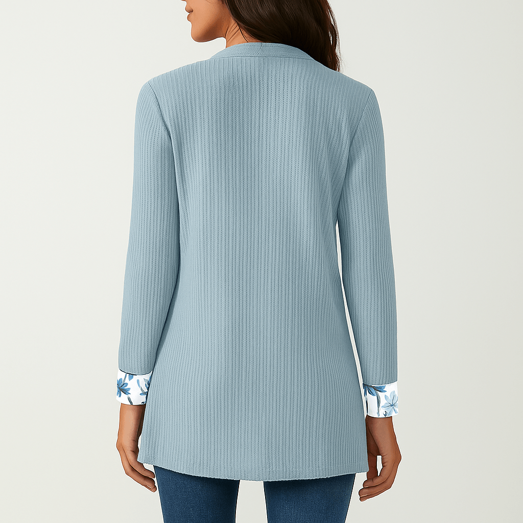 Dame Komfortabel Strikket Cardigan - Miękki - Stylowy - Ciepły - Blød & Varm - vivano - warszawa