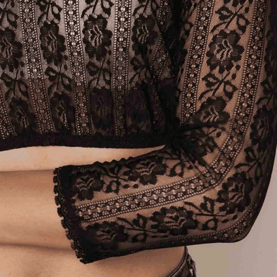 Damska bluzka dirndl - Letnie materiały - Tradycyjna czarna - Idealna na Oktoberfest - vivano - warszawa