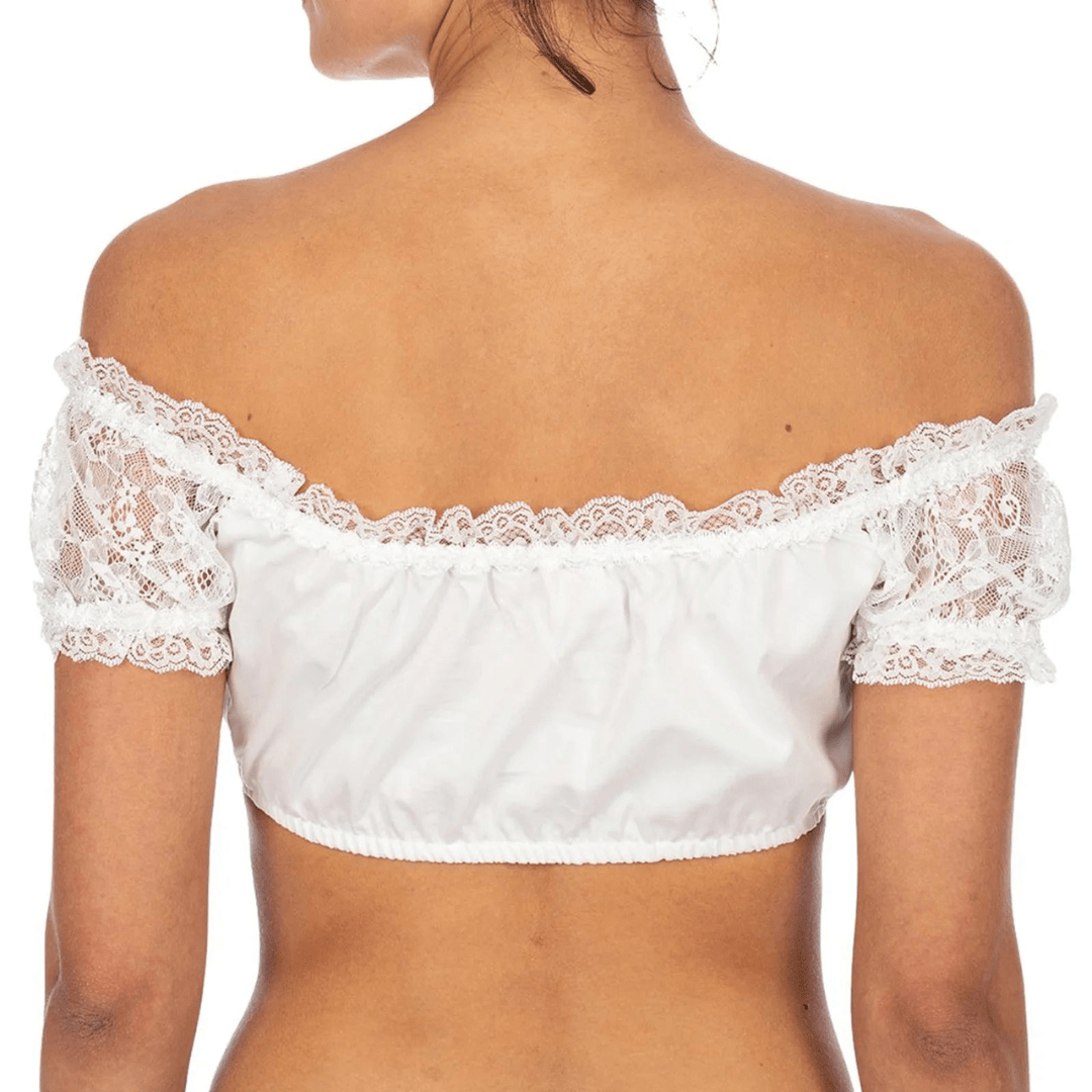 Damska Dirndlbluse - Miękki materiał - Elegancki wygląd na Oktoberfest - vivano - warszawa