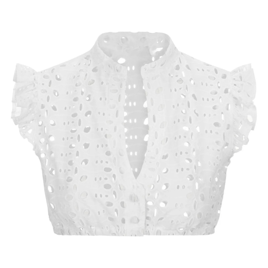 Damska Krótki Rękaw Dirndlbluse - Wysokiej Jakości Bawełna - Gotowa na Oktoberfest - vivano - warszawa