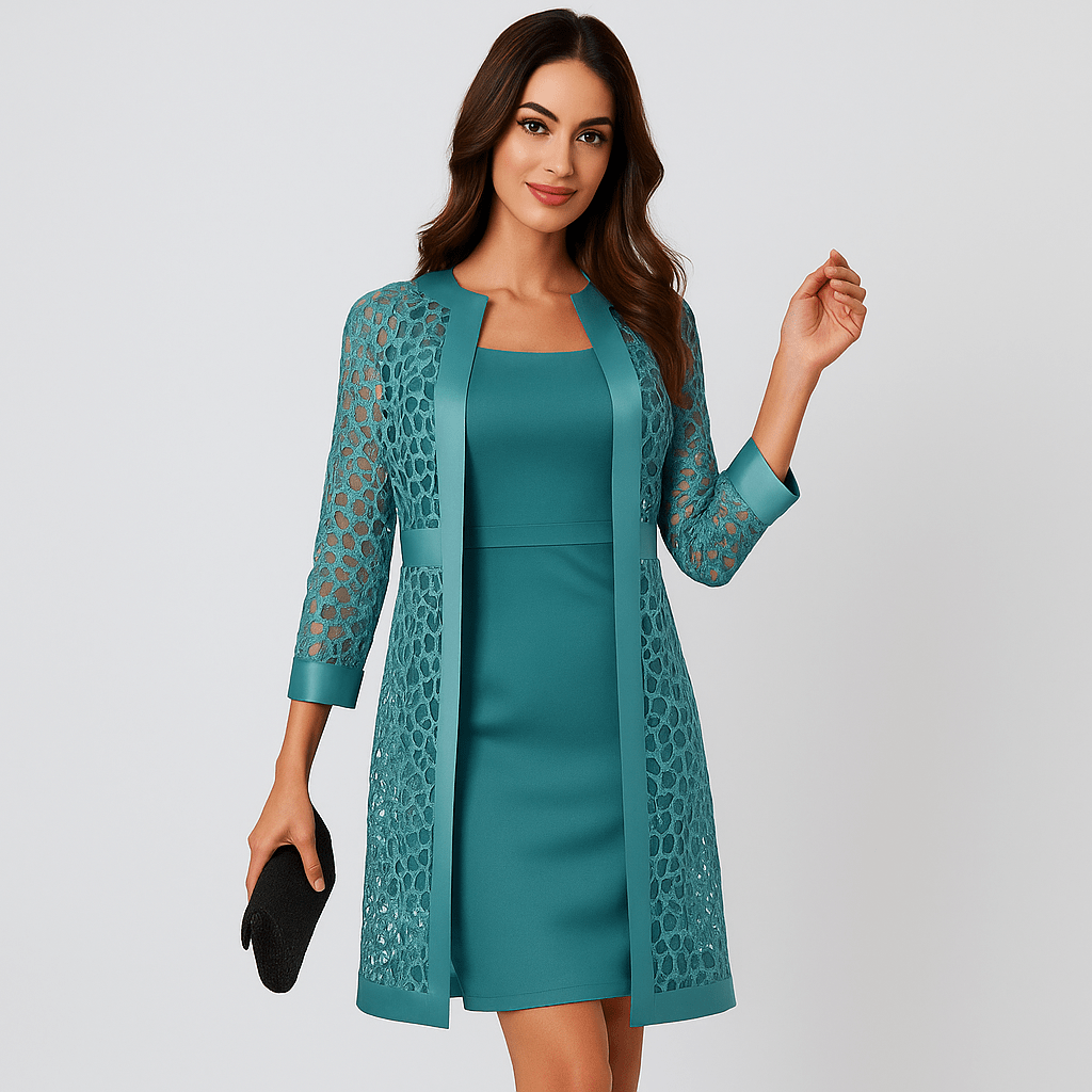 Damski Kardigan Bluzka - Dwuczęściowy Zestaw - Elegancki Komfort - vivano - warszawa