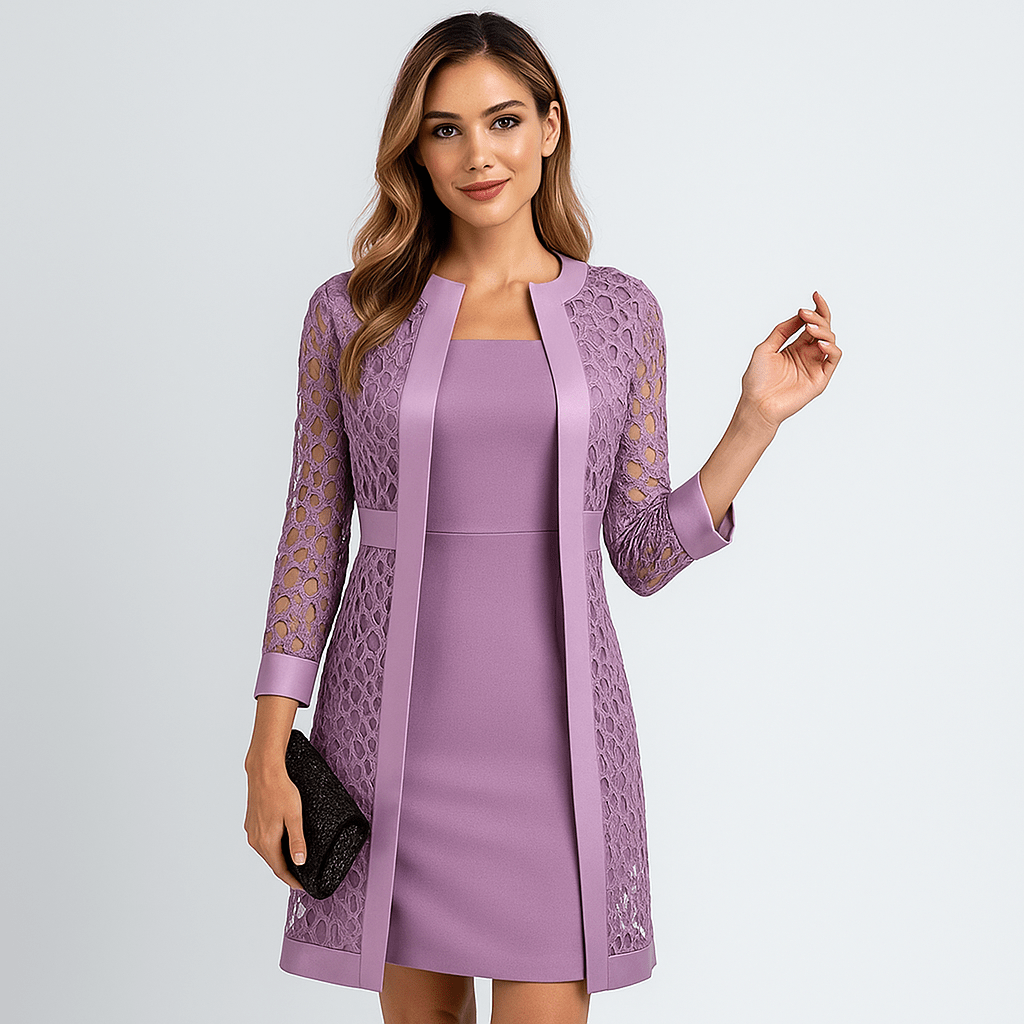 Damski Kardigan Bluzka - Dwuczęściowy Zestaw - Elegancki Komfort - vivano - warszawa